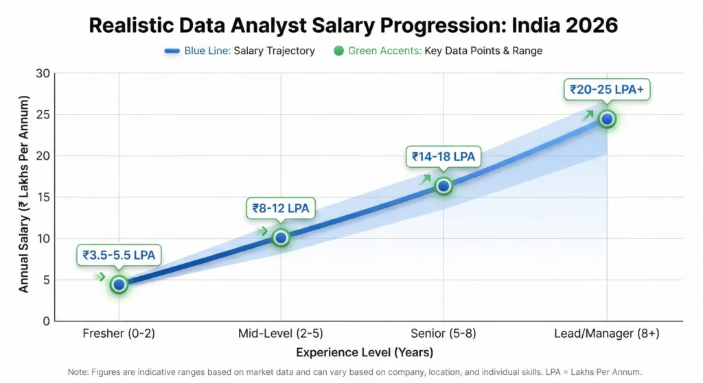 data analyst career path india 2026 published by skill upgrade hub